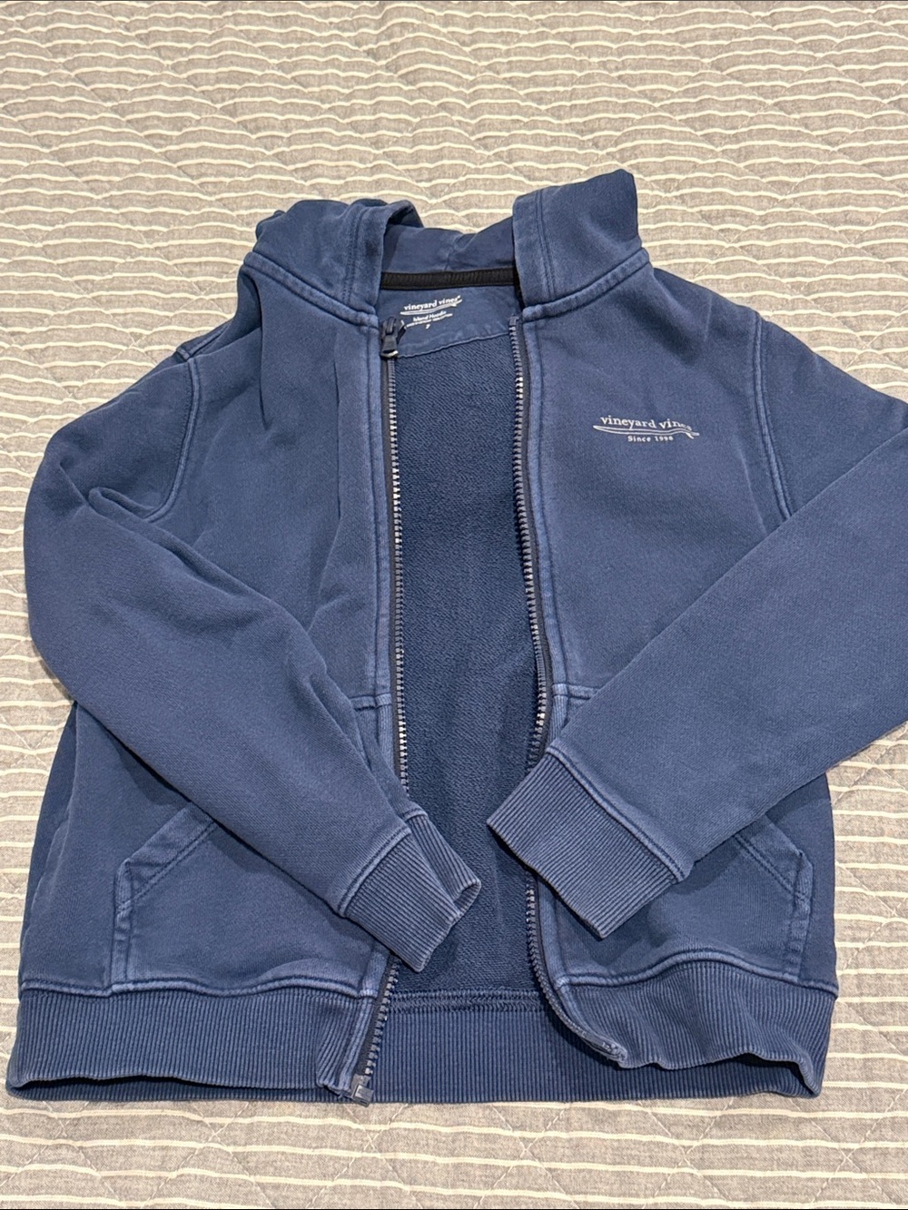 Vineyard Vines Kids Navy Full-Zip Hoodie